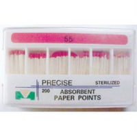 Novo Absorbent Paper Points, No. 55, Sterile, 120/Pack Pack