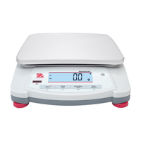 Ohaus Navigator Portable Balance, 6200 Grams Capacity, 0.1 Gram Readability, 174mm x 230mm Pan, Stainless Steel Pan, Each Each