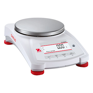 Ohaus Pioneer Precision Balance, 2200 Grams Capacity, 0.01 Grams Readability, 180(D)mm Stainless Steel Pan, Incal - Semi Automatic, Each Each