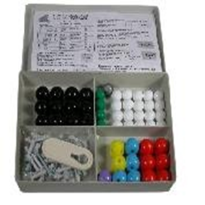 MolecModels3D Set - Organic Student Set - Consist of 50 Atom Parts, 64 bonds. Each