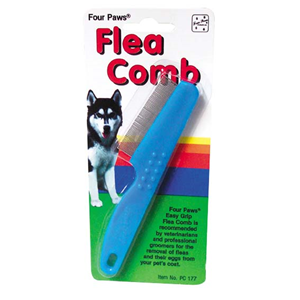 Pet Four Paws Flea Comb, Recyclable Plastic Handle, Packaged, Each Each