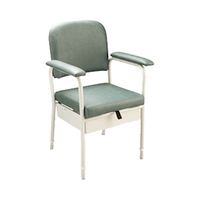 OttoBock Wide Weight Bearing Platform Commode with Open Seat, Max User: 400kg, Seat: 600(W) mm, 600(W) x 590(H)mm, Each Each
