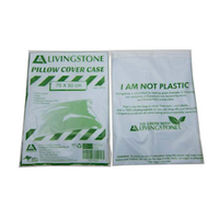 Livingstone Pillow Slip Case with Dual Zipper, 75 x 50cm, 0.15mm, Polyvinyl Chloride (PVC), Washable, Blue, Single Pack for Hygiene, Each Each