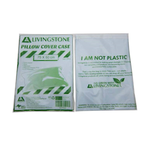 Livingstone Pillow Slip Case with Dual Zipper, 75 x 50cm, 0.15mm, Polyvinyl Chloride (PVC), Washable, Blue, Single Pack for Hygiene, Each Each