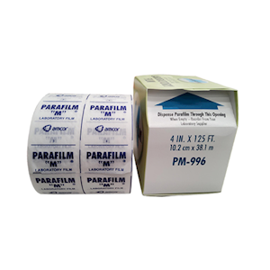 PARAFILM Laboratory Cling Film, 10 cm x 38 Metres, Made in USA Each