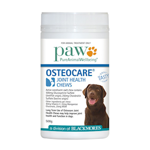 PAW (Pure Animal Wellbeing) Osteocare Joint Health Chews, 500 grams Each Each