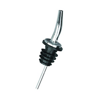 Free Flow Pourer Chrome and Plastic Long Spout, Fast Pour, Each Each