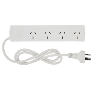 Power Board 4 way Extension, with One Reset Overload Button. Each