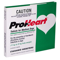 Proheart -22W (Grn) Med Dog 10cardsx6tab Pack