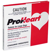 Proheart -45W (Red)Lge Dog 10cardsx6tab Pack