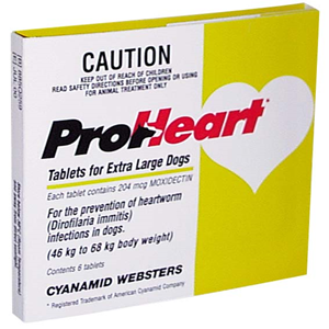 Proheart -68W (Ylw)X-L Dog 10cardx6tab Pack