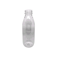 Quality Blow Moulder Juice Bottle, 500mL, Round, Polyethylene Terephthalate (PET), Clear, 260 Pieces/Carton Carton