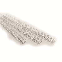 WIRE BINDING COILS 8MM WHITE BOX/100 Box