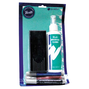 Whiteboard Starter Kit Eraser,Cleaner+4 Pens Each