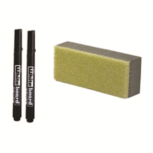 Whiteboard Starterkit, Eraser and 2 Pens, Each Each