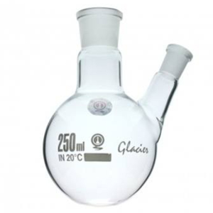 Round Bottom Flask, 100ml, Two Necks, 24/29 Centre Socket, 14/23 Side Socket, Borosilicate Glass, Each Each