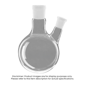Flask, Round Bottom, 100ml, Two Neck, 24/29 Socket 14/23 Side Socket, Borosilicate Glass, Australian, Each Each