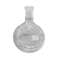 Flask, Round Bottom, 250ml, Short Neck, 14/23 Socket Joint, Borosilicate Glass, Mowbray, Each Each