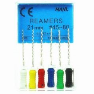 Maillefer Reamers 21mm #80 6/pk Pack