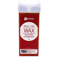 Sofeel Roll On Wax Cartridge, Blushing Strawberry, 100 Grams, Each Each
