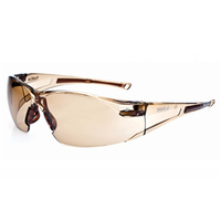 Bolle Safety Glasses, Rush Twilight, Sepia Lens, Each Each