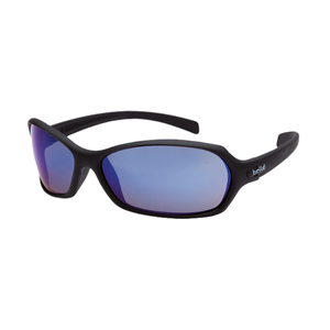Bolle Hurricane Glasses Black Velvet, Blue Flash Lens Pack