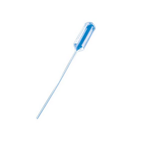 Samco Narrow Stem Transfer Pipettes 242-20S, 4.0mL Capacity,8.5-13L cm, 2.5D mm Stem,3.0mL Bulb Draw,25 Drops/mL,Sterile,20/Pk,500/Pk Box