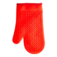Scullery Kolori Oven Glove, Silicone, Heat Resistant, Red, Each Each