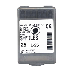 Liv S Files 25mm #25 6/bx Cc Box