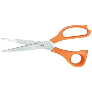 Office Household Scissors with Durable Recyclable Plastic Handle, 18cm, Straight Each