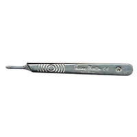 Swann Morton Scalpel Blade Handle, Size 3, Alloy, Graduated, Loose