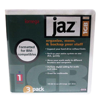 JAZ DISK IBM/DOS FORMAT 1GB IOM. EACH Each