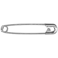 Livingstone Safety Pins, No. 3, 51mm, 12 Pins/Pack (SP3LBAG-12) Bag