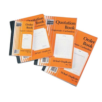 INV/STAT BOOK #725 8"X5" 200X125M NCR TRIP. 50LF EA Each