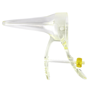 EOS ® Vaginal Speculum, Duckbill, Cusco Safety Screw Action, Recyclable Plastic, Clear, Small, Each Each