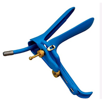 Vaginal Speculum, Pederson, Duckbill, Powder Coated, Smoke Tube, Stainless Steel, Large, Each Each