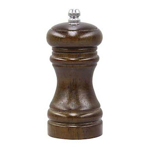 Chef Inox Cafe Mill Salt and Pepper, 115mm, Blackwood, 4 Pieces/Pack Pack