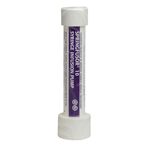 Springfusor Syringe Infusion Pump, 10mL, Spring-Driven, Constant Intravenous (IV), Each