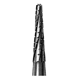 SSW 700s Tungsten Carbide Burs, Taper Fissure, ISO 168001 #10 Friction, Cross Cut, Made in UK, Each Each