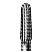 SSW 7803 Tungsten Carbide Burs, Bullet Shape, ISO 195001 #12, Friction Grip Finishing, Made in UK, Each Each