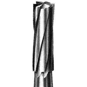 SSW 7583 Tungsten Carbide Burs, Flat Fissure, ISO 107 #12(3), Friction Grip Finishing, Made in UK, Each Each