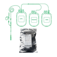 Terumo Triple Blood Bag, 450ml, with Diversion Blood Sampling Arm and Donor Care Needle Guard CPD Anticoagulant SAG-M, 24 Pieces/Carton Carton