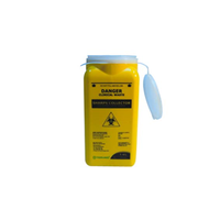 Terumo Sharps Disposal Safe, 1.4L, with Clip Lid, Yellow, Each Each