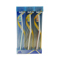 Livingstone Special White Toothbrush, Adult, Contour Head, Soft DuPont USA Bristles, 12/Pack Pack