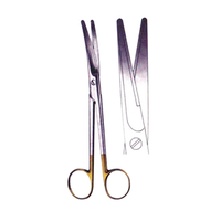 Livingstone Mayo Dissecting Scissors, 14cm, Stainless Steel, with Tungsten Carbide Jaws, Curved, Each Each