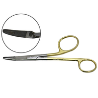 Livingstone Gillies Needle Holder with Scissors Combo, 16cm, Stainless Steel, Tungsten Carbide, Each Each