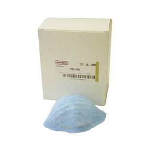 47200 Imperial Classic Cone Dust Face Mask, for Non-Therapeutic Use, Blue, with Head Band, Made in USA, 50/Box Pack