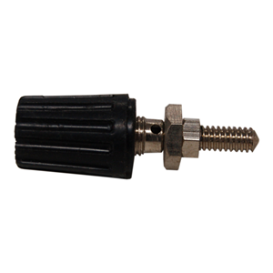 Terminal Stud Screw, 4mm Socket, Black, Each Each