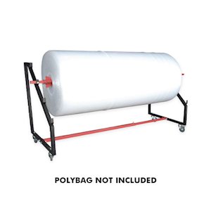 Tigerpak Trolley Dispenser Mobile Unit for Poly Bags, All Metal, Adjustable 1.2m - 2m, Each Each