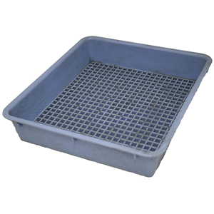 Perforated Tray, 270 x 300 x 60mm, Blue, Each AE